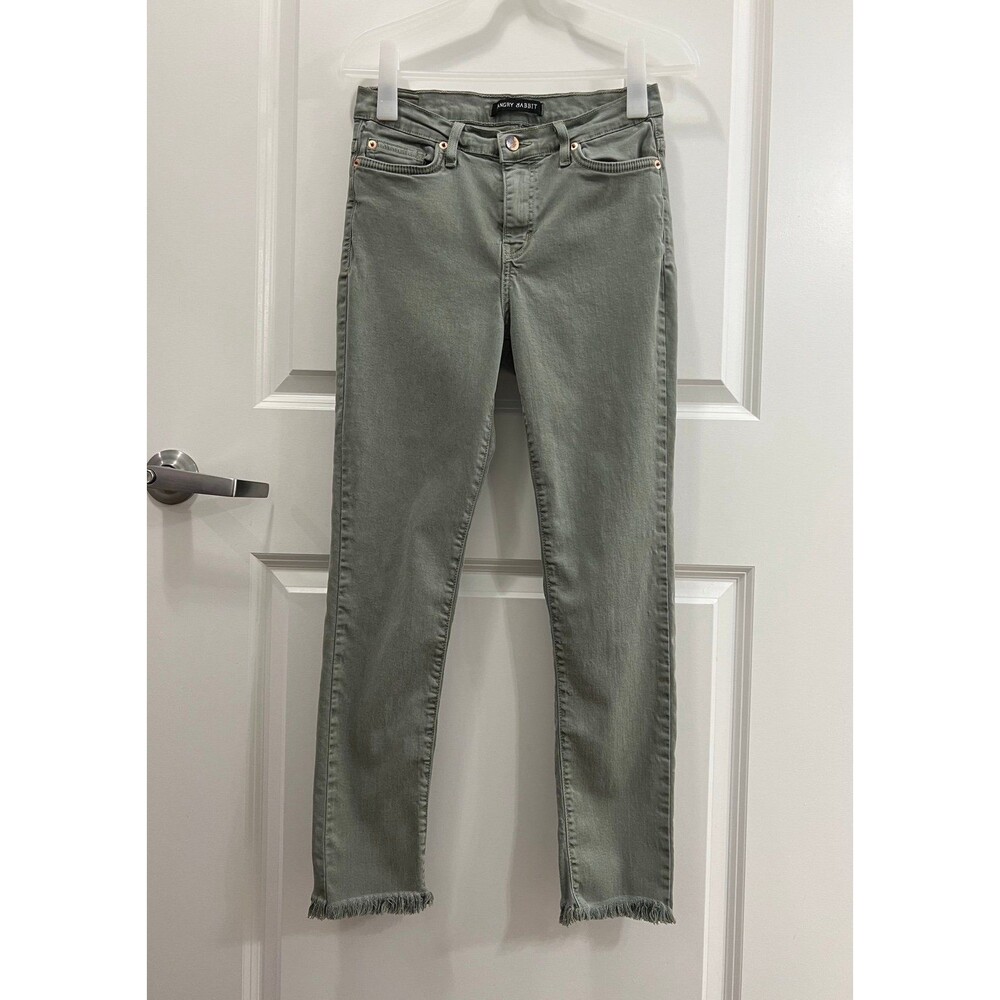 ANGRY RABBIT FRAY HEM COLOR SKINNY JEANS (SIZE 29)